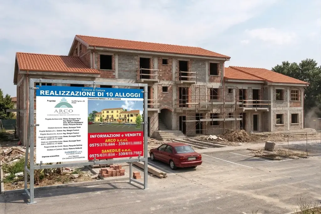Cartellonistica di cantiere e immagine coordinata per la promozione immobiliare